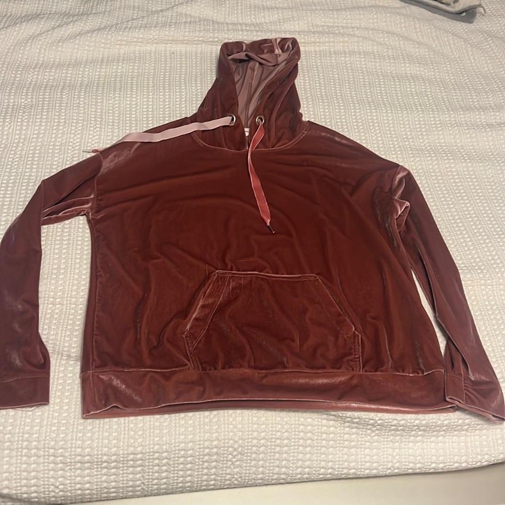 Velvet sweatshirt